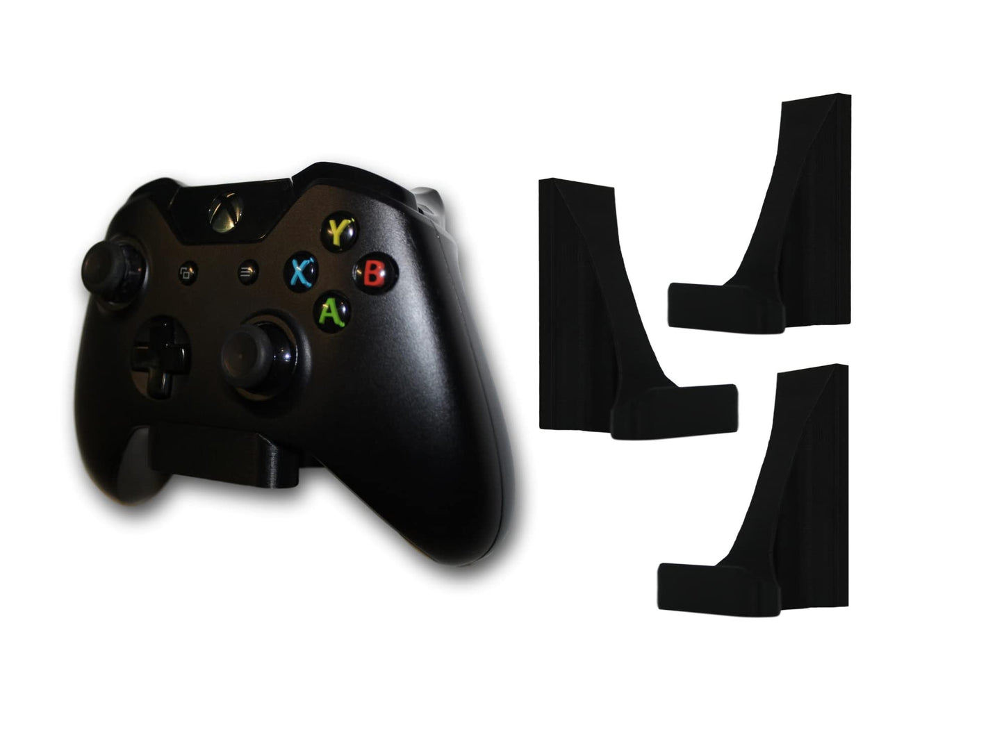 3d Lasers Lab [3 Pack] Holder Stand for XBOX ONE/Elite/Series X & S Controllers | Mount Anywhere with No Wall Damage | Organize Your Gaming Space |