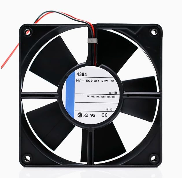 4394 DC 24V 210mA 5.0W 120x120x32mm 2-Wire Cooling Fan