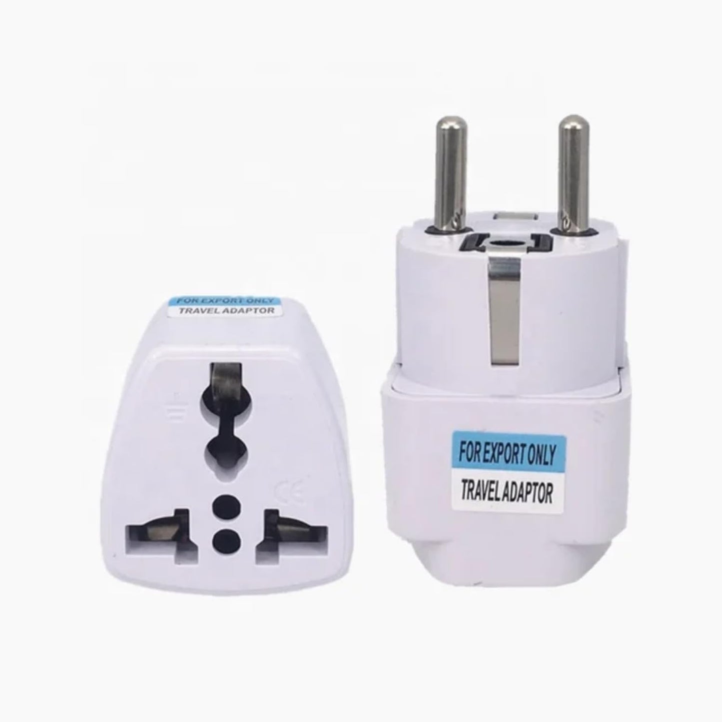 ALINNA 2 Pack Germany France Europe Travel Power Adapter, Universal AU UK US to EU Europe Plug AC 250V European Schuko Type E F Outlet (White)