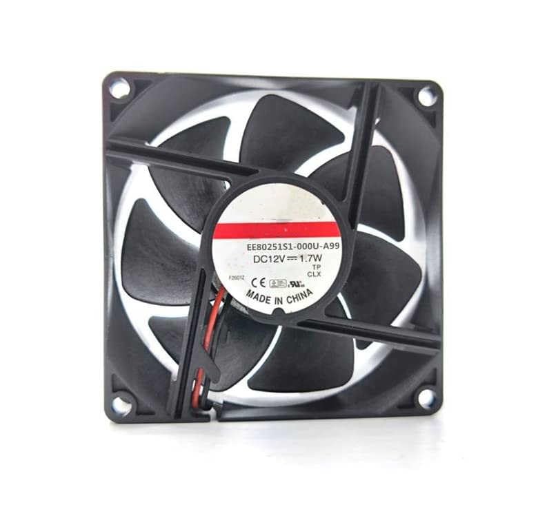 EE80251S1-000U-A99 DC12V 1.7W 80x80x25mm 2-Wire Cooling Fan