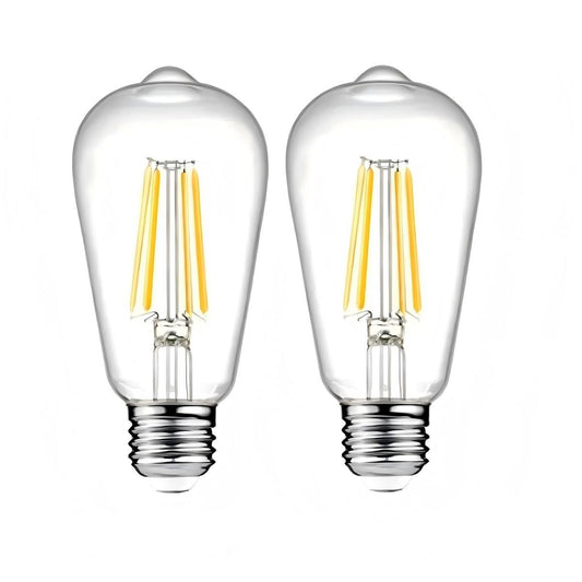 ANYPOWK 12V LED Edison Light Bulbs Low Voltage - Warm Light 6W E26 Standard Base 60W Equivalent - DC Bulb for RV, Solar Panel Project, Boat, Garden