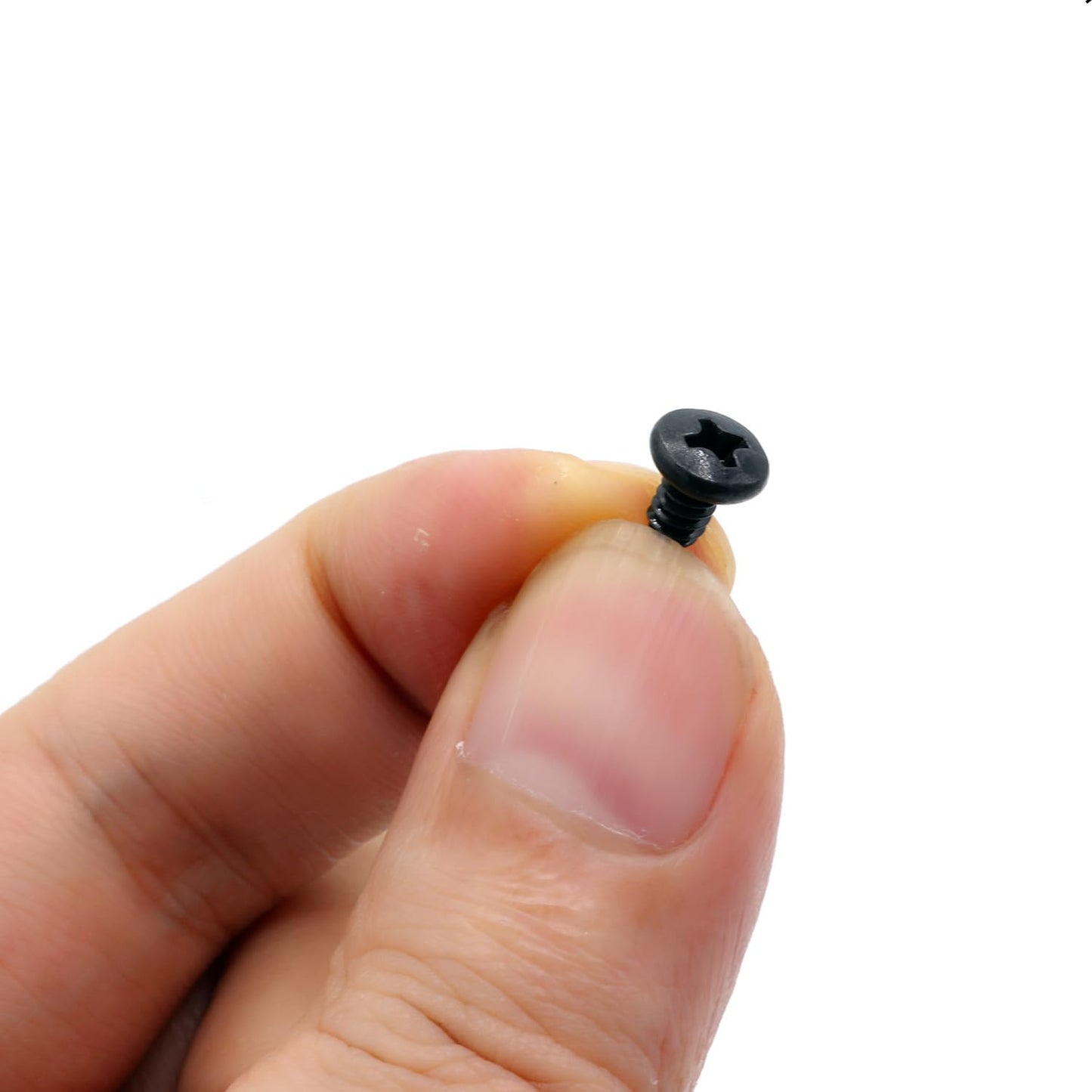 50pcs Hard Drive Screws 3.5 inch,Stainless Flat Phillips Head HDD 6#-32 x 1/4" Mounting Screw for Computer PC Laptop Case,3.5" Black