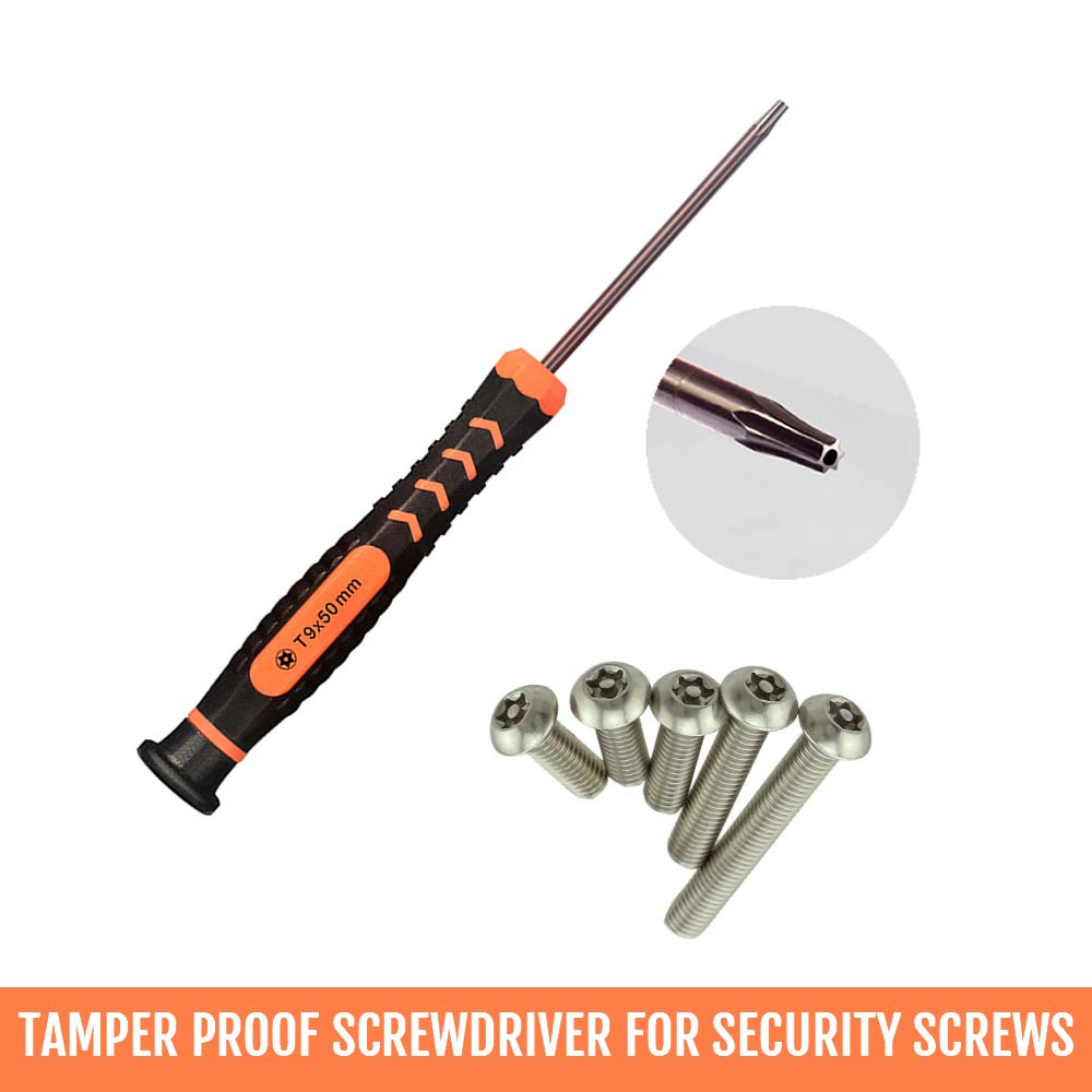 Cleaning Repair Tool Kit for PS4 PS5, TECKMAN TR9 Torx Security Screwdriver with PH00 PH0 PH1 Phillips Screwdriver Set for Sony Playstation 4,5