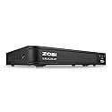 ZOSI 720p 8 Channel Security DVR System HD-TVI 1080P Lite Video, QR Code Scan Remote Access, Hybrid Capability 4-in-1(Analog/AHD/TVI/CVI) DVR Recorder