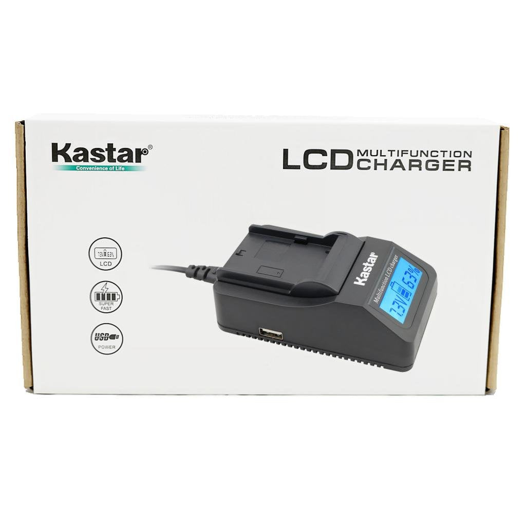 Kastar Ultra Fast Charger(3X Faster) for Sony NP-FM500H and DSLR-A100, A200, A300, A350, A450, A500, A550, A560, A580, A700, A850, A900, Alpha SLT