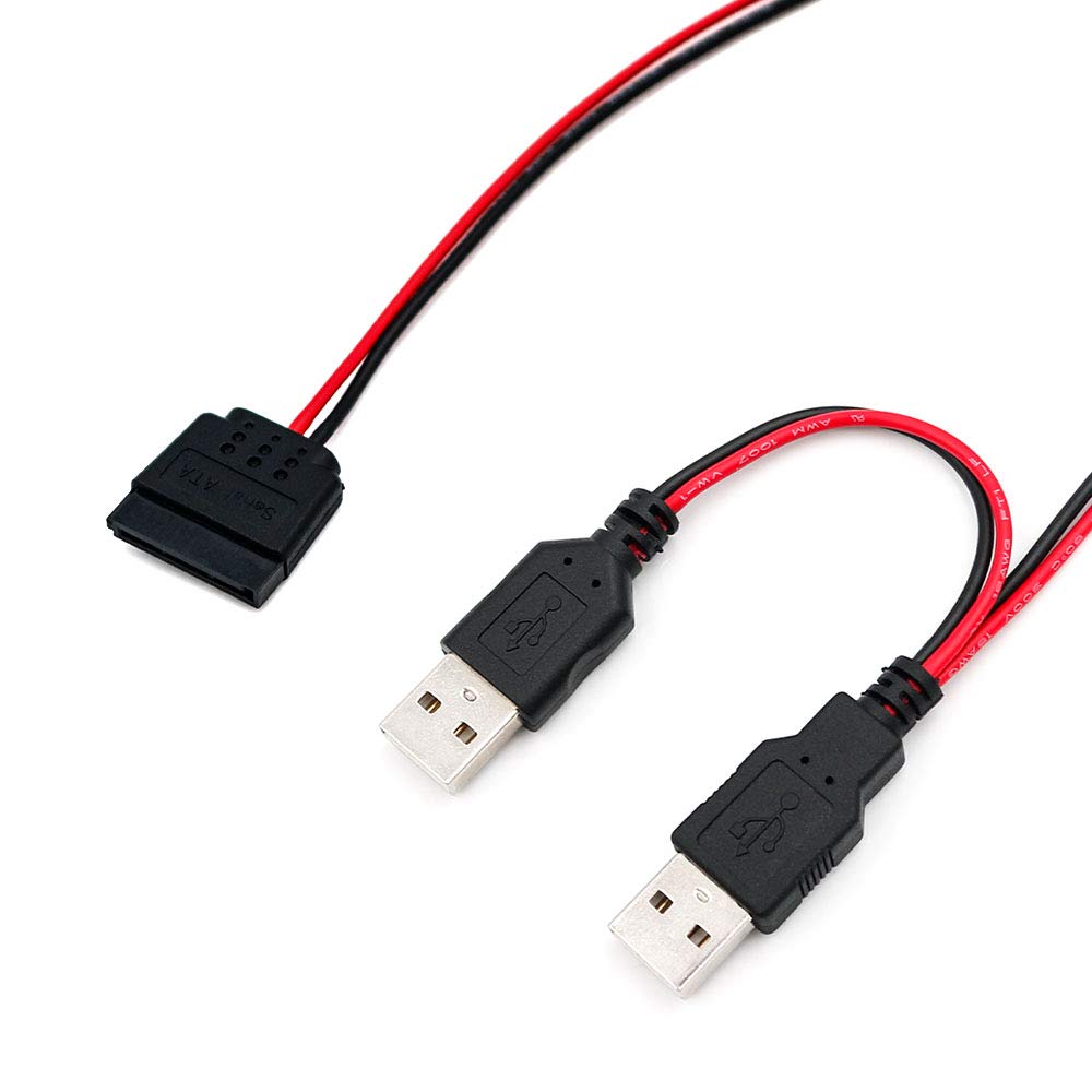 SUPERPLUS 40cm USB to SATA Power Cable for 2.5" SATA HDD