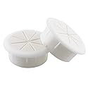 pugdodo 2PCS 2Inch (50mm) Desk Cord Grommets Wire Cable Hole Cover for Office PC Desk Cable Cord Cover White (White-2pcs) (White)