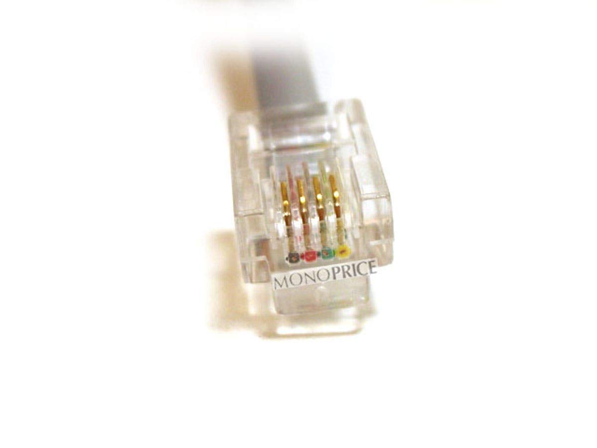 Monoprice 100936RJ11 6P4C Reverse Landline Telephone Cable, 50-Feet for Voice
