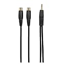 9-Inch Gold-Plated Premium Shielded Mono Y-Cable
