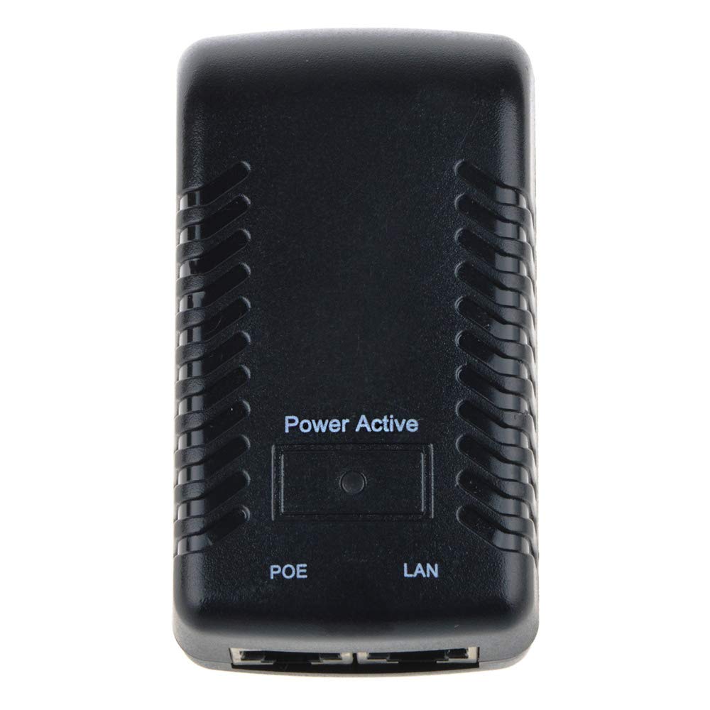 SupplySource 48V 0.5A PoE Injector Power Over Ethernet Adapter for Wireless Access Point AP