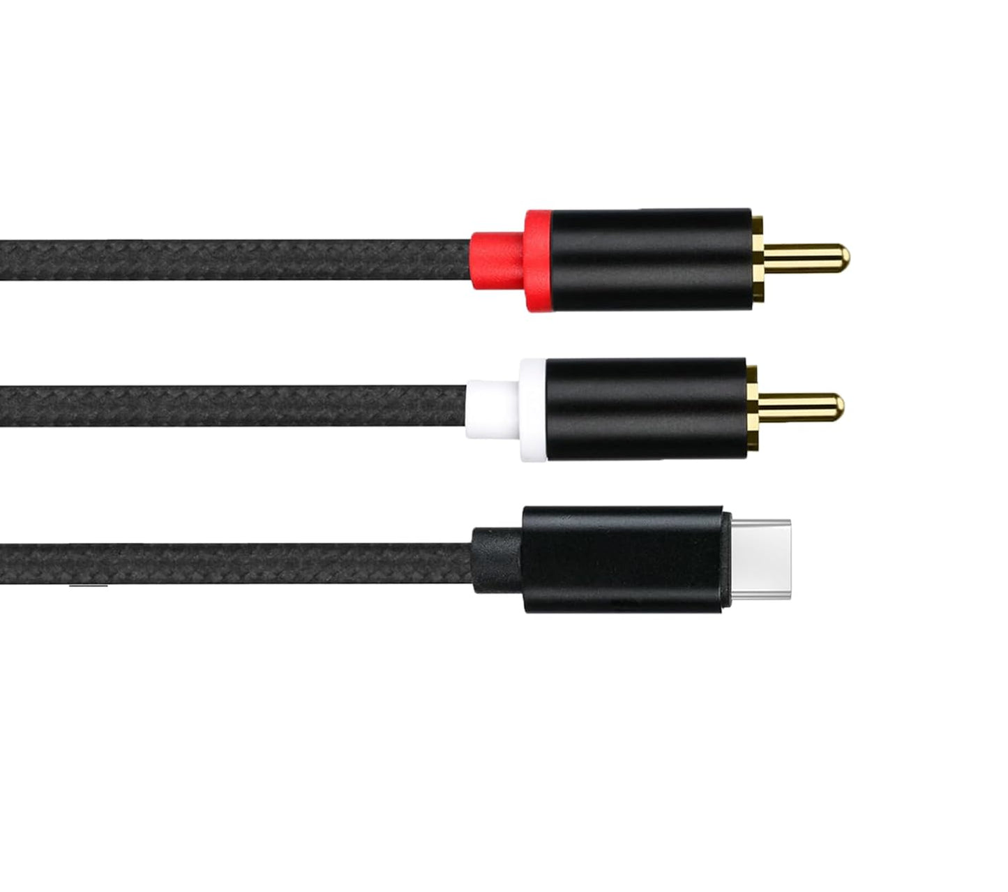 UIGOCLE USB C to RCA Cable Audio Auxiliary Adapter, Stereo Y Splitter Adapter for Select Ideal for Powering Cars, Speakers, etc. ?6.6 Feet?