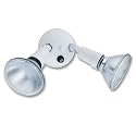 Lithonia Lighting Adjustable Dusk Dawn Security Light, Twin Par Outdoor Flood Light Holder, Photocell Sensor, 120 Volts, Uses 2 Lamps Up to 150W (Not