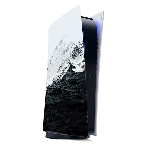 MightySkins Gaming Skin for PS5 / Playstation 5 Digital Edition - Mountain Waves | Protective Viny wrap | Easy to Apply and Change Style | Made in The