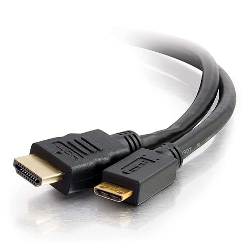 Legrand - C2G Mini HDMI to HDMI Ethernet Cable, 4k High Speed HDMI Cable, Black 60 hz HDMI Cable, HDMI Cable 10 ft, 1 Count, C2G 50620