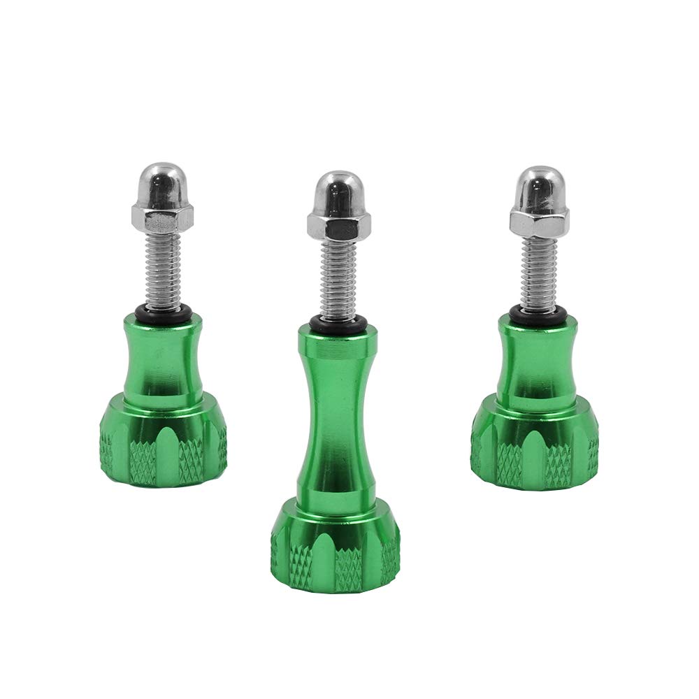 SLFC 3 Pcs Aluminum Alloy Thumbscrews for GoPro Hero 2018, GoPro Fusion, GoPro Hero 8/7/6/5/4/3/2/1 and DJI Osmo Action, 8 Colors, Very Durable