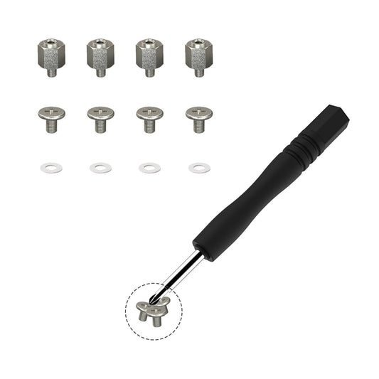 M.2 Screw,HFEIX SSD Mounting Kit with Screwdriver for ASUS Motherboard or ASRock Board NVMe PCIe Driver (4 pcs)