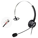 Xintronics RJ9 Phone Headset with Microphone Noise Cancelling Office Telephone Headphone Compatible with Avaya 1416 9508 1408 1120 5410 5420 9408 9640