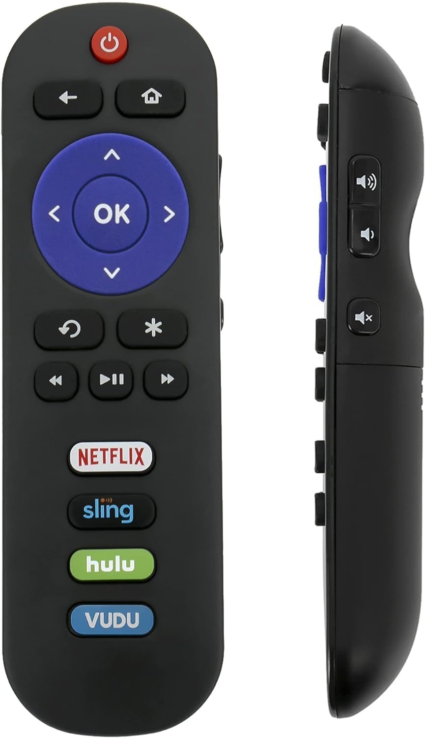 Genuine OEM Replacement TCL Roku TV Remote Control (06-IRPT20-URC280J) URC280J 21001-000012 with Netflix/Hulu/Apple TV/Disney+ Keys