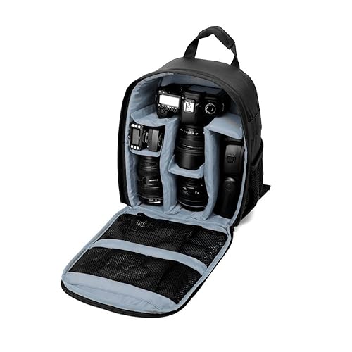 winvin Waterproof SLR/DSLR Camera Backpack Shoulder Bag Travel Case For Canon Nikon Sony Digital Lens (Medium, Grey)