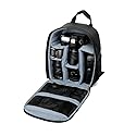 winvin Waterproof SLR/DSLR Camera Backpack Shoulder Bag Travel Case For Canon Nikon Sony Digital Lens (Medium, Grey)
