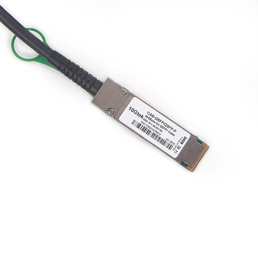 10Gtek 40G QSFP+ DAC Cable - 40GBASE-CR4 Passive Direct Attach Copper Twinax QSFP Cable for Juniper QFX-QSFP-DAC-3M Devices, 3-Meter(10ft)