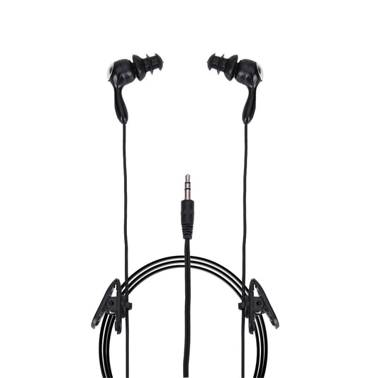 3.5mm Sports in-Ear Swimming Earphone Waterproof Music Headphone for Phone MP3 Player Wired Sports Headsets (Black)