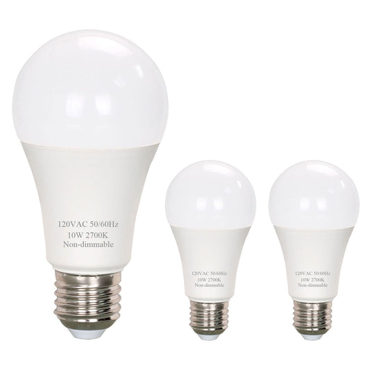 Soft White Light Bulbs 800LM 60 Watt Equivalent A19 E26 Bulb, 3-Pack