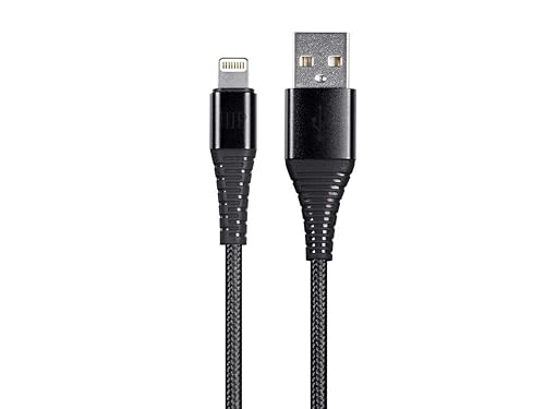 Monoprice AtlasFlex Series Durable MFi Certified Lightning to USB Type-A Charge & Sync Kevlar-Reinforced Nylon-Bra 3 Feet