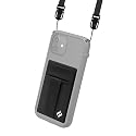 Catalyst Stick-On Wallet for Back of Phone, Lycra Slim Premium Wallet, Credit Card Holder, with 3M Adhesive, and Shoulder Strap (Black)