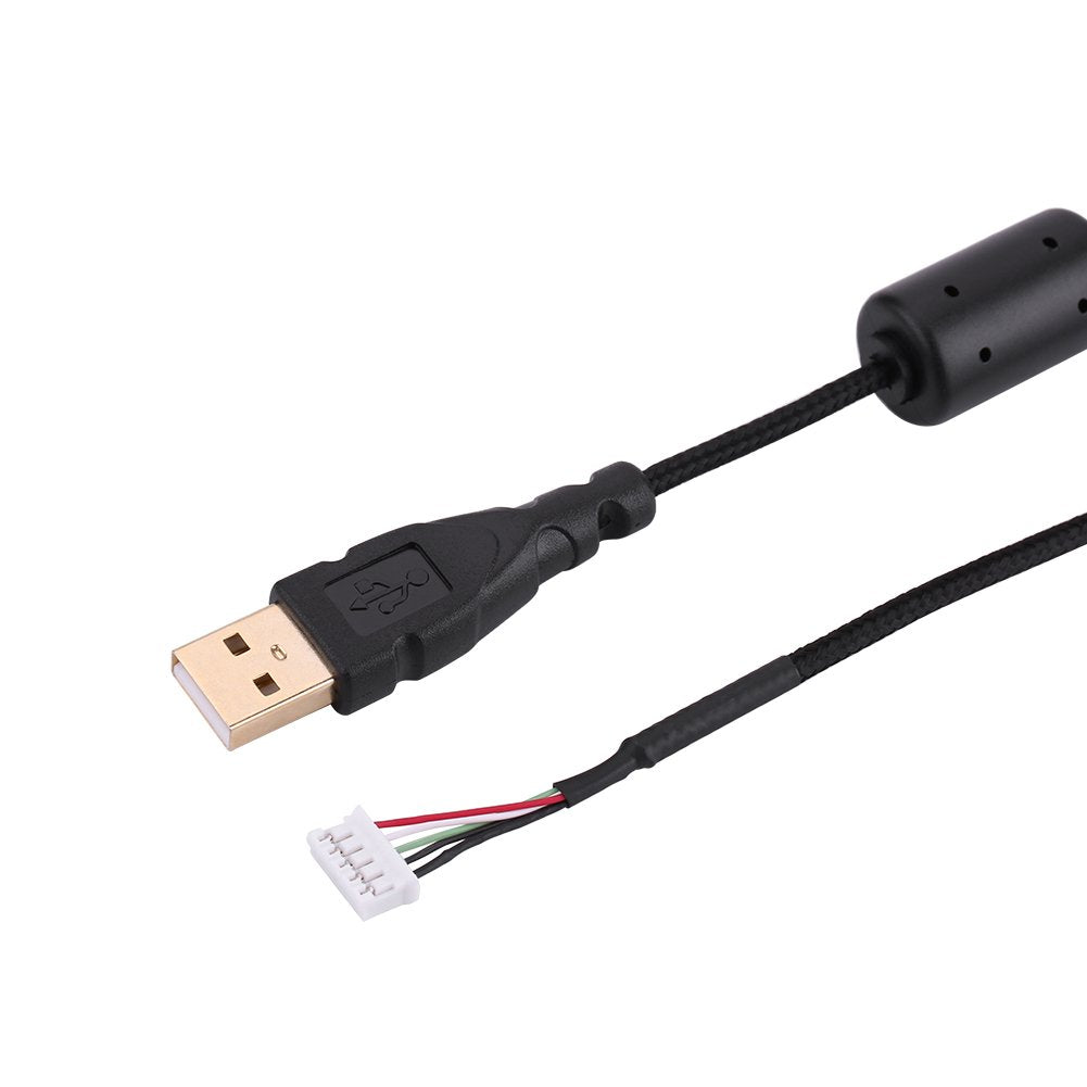 Universal Mouse Cable Braided Line Wire Replacement for or (Black)