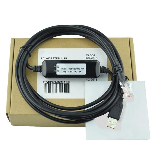 Ailsa Hexi 3BSC630197R1 for ABB AC800M Commissioning Cable USB Data Cable Programming Cable Download Cable Dual Chip Design Industrial (3m)