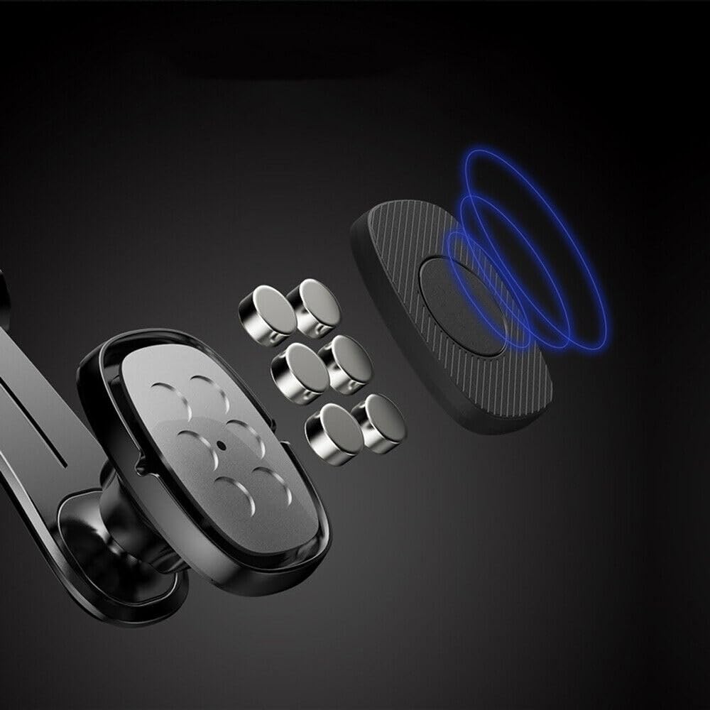 Fonus Car Mount Compatible with Samsung Galaxy S26/Plus/Ultra - Dash Phone Holder Magnetic Cradle Swivel Dock