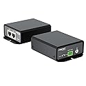 Procet Gigabit PoE Splitter 12V/24V DC 25W, IEEE802.3af/at Compliant Power Adapter, IP40, Work Temp -40F to 149F, 6KV Surge Protection, for Non-PoE