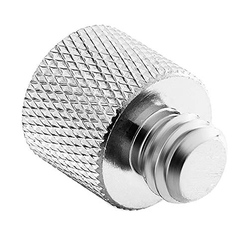 JOMLEY 1/4 to 3/8 Adapter,1/4"-20 Female to 3/8"-16 Male Screw Thread Adapter for Camera Monitor, Mic Stand, Tripod - 2 Pack