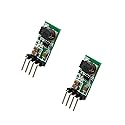 KOOBOOK 2Pcs Mini DC-DC Boost Step-up Power Supply Module 3.3V 3.7V 5V 6V 7.2V 9V to 12V Voltage Regulator Converter