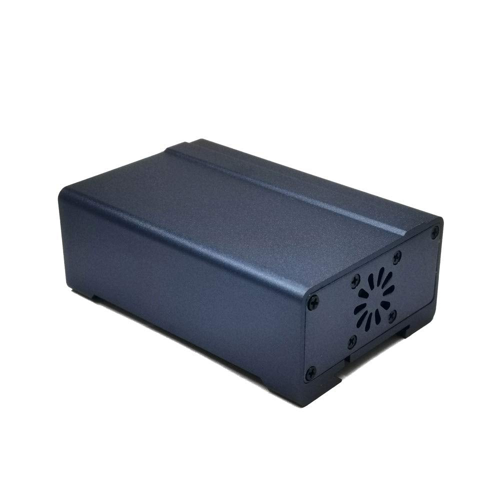 ZkeeShop for Raspberry Pi 4 Aluminum Case with Fan and 4PCS Heatsink Compatible for Raspberry Pi 4 Model B (Not Include Raspberry Pi Board) (Blue)