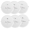EverNary Window Vibration Alarm,6Pack 125dB Loud Ultra-Slim Anti-Theft Alarm for Door and Window Glass Break Sensor Alert with Adjustable Sensitivity