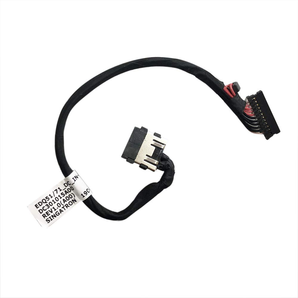Zahara DC Power Jack Cable Socket Replacement for Dell AW M15 M17 R2 0J60G1 J60G1 DC301015A00