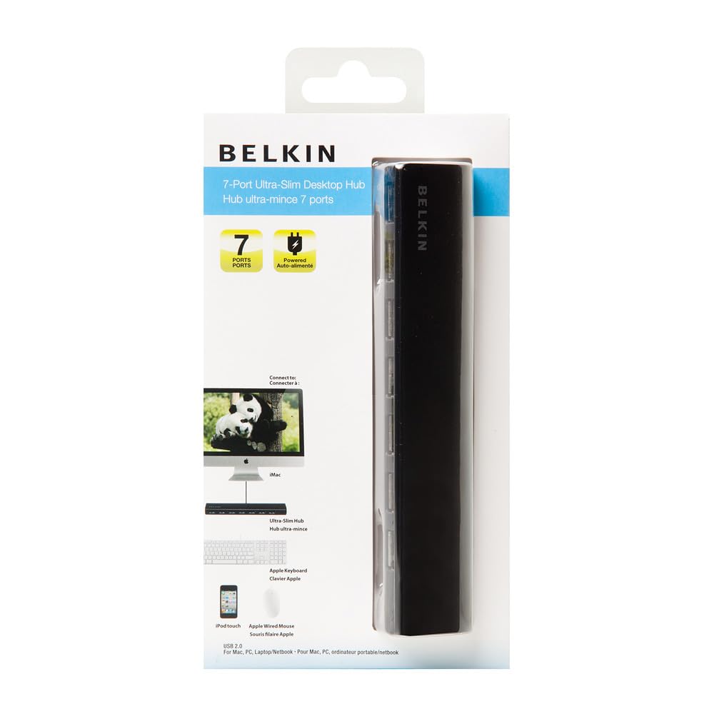 Belkin 7-Port USB 2.0 Ultra-Slim Desktop Hub