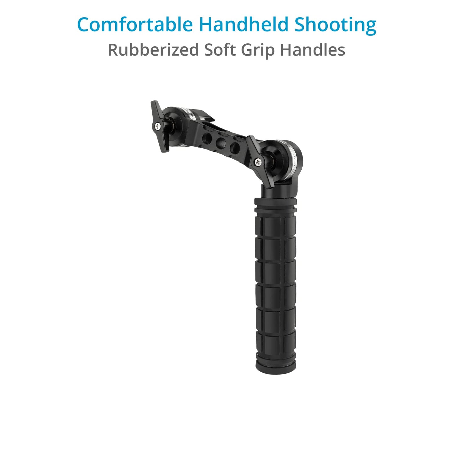 CAMTREE Hunt Universal 19mm/15mm Rosette Handle Set for DSLR & Video Camera Shoulder Mount Rigs. (CH-1915-RH)