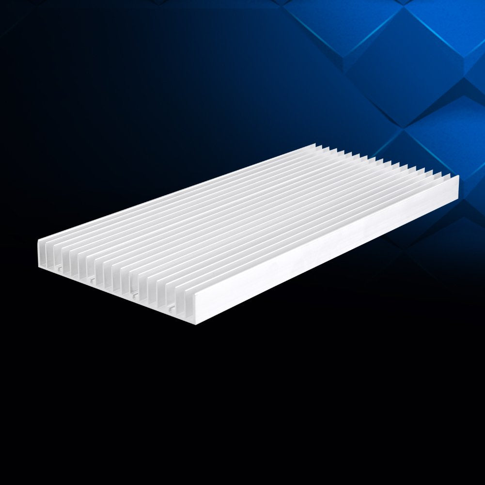 Aluminum Heatsink, Heat Sink Heat Cooling Cooler for High Power Led Light 300 × 140 × 20MM