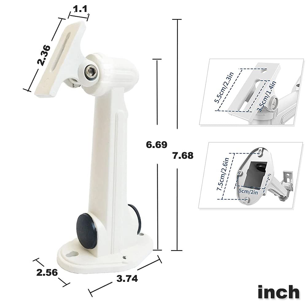 PCUORLEORS Universal CCTV Security Camera Mounting, IP Camera Bracket, Solar Panel Holder, Aluminum Alloy Indoor Outdoor Wall Ceiling Mount Holder