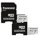 2 x 64 GB microSDHC Memory Card, Compatible with, Garmin VIRB XE Camcorder Memory Card 2 x 64GB microSDHC Memory Card with SD Adapter (2 Pack)