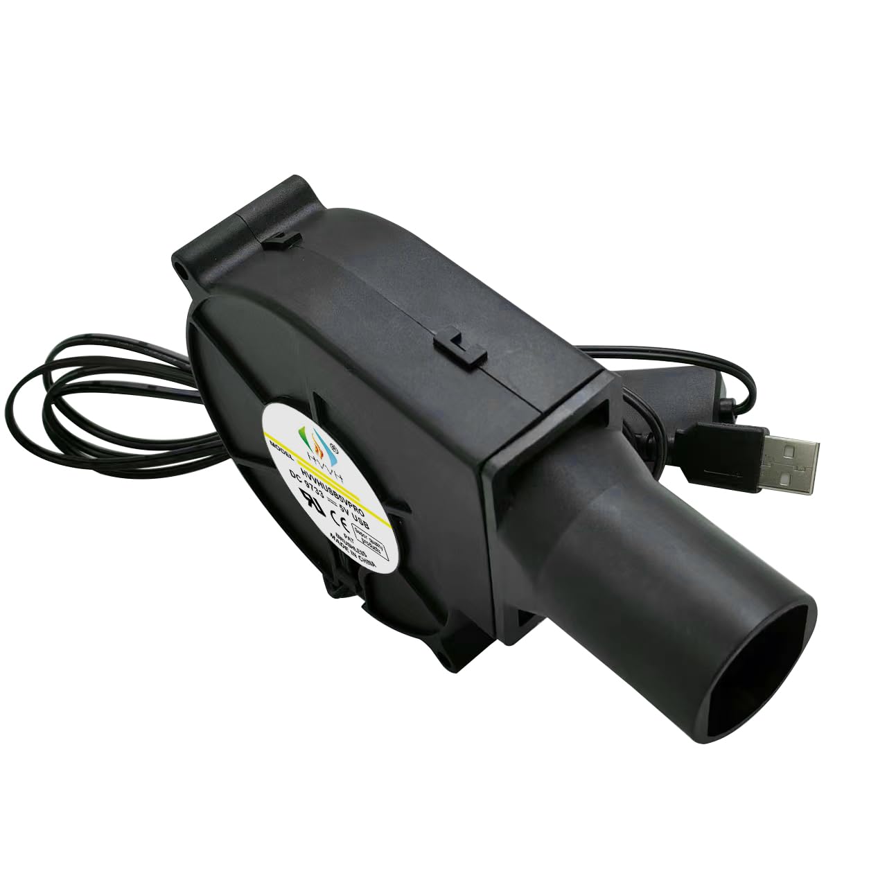 HVVH Portable Dual Ball 5V USB 3500RPM 35CFM Multifunctional Variable Speed DIY Air Mover Blower USB Cooling Fan for DIY Computer Case, Mining Server