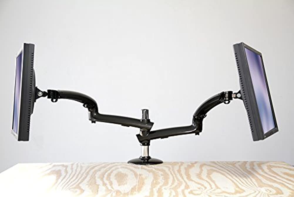 Ergotech Single Freedom Arm, Includes Single Aluminum Articulating Arm, 8.4-17.8 lbs. Weight Capacity, Suitable for Monitors up to 27 inches, VESA