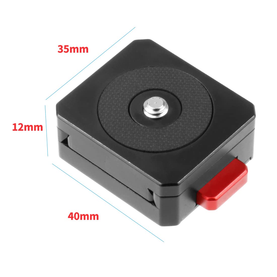 NovelGoal Camera V-Lock Assembly Kit Quick Release Plate Clamp CNC Aluminum Alloy 1/4 Screw for Tripod Gimbal Camera Accessories