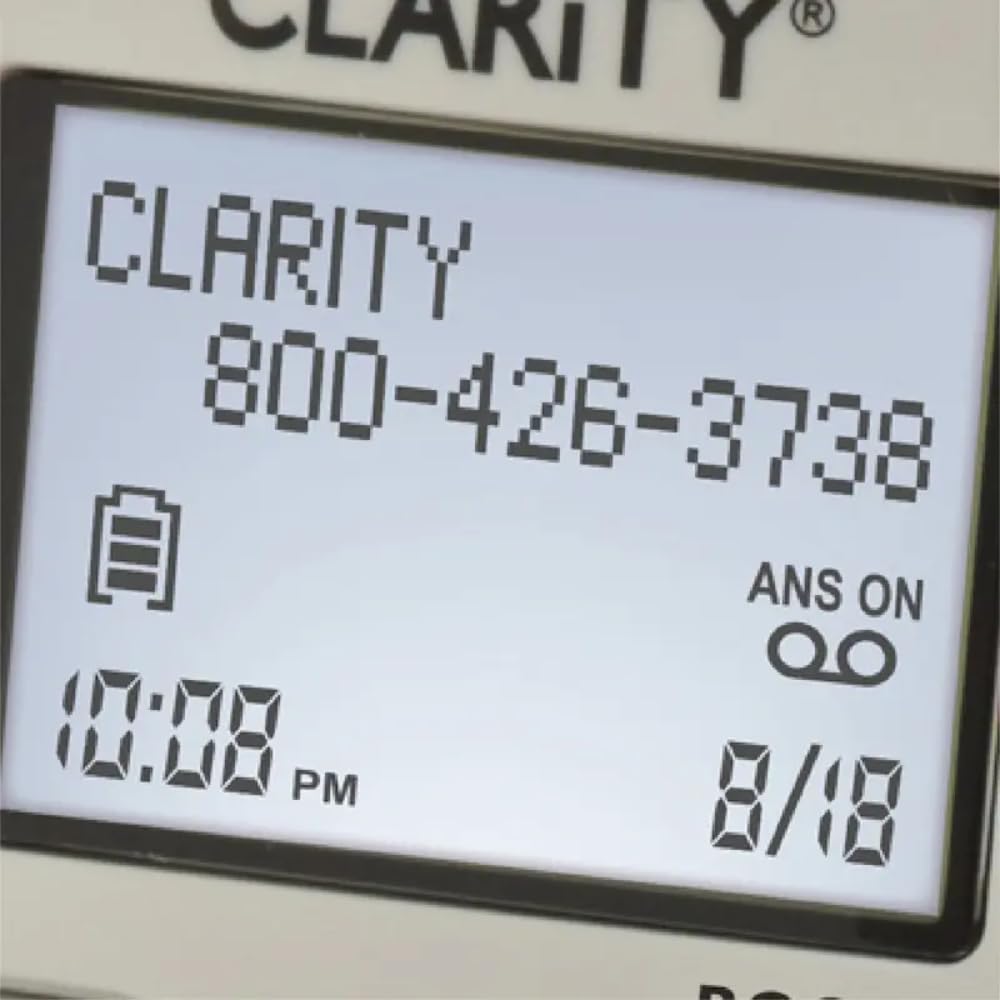 Clarity D704 40db Amplified/Low Vision Cordless Phone with CID Display