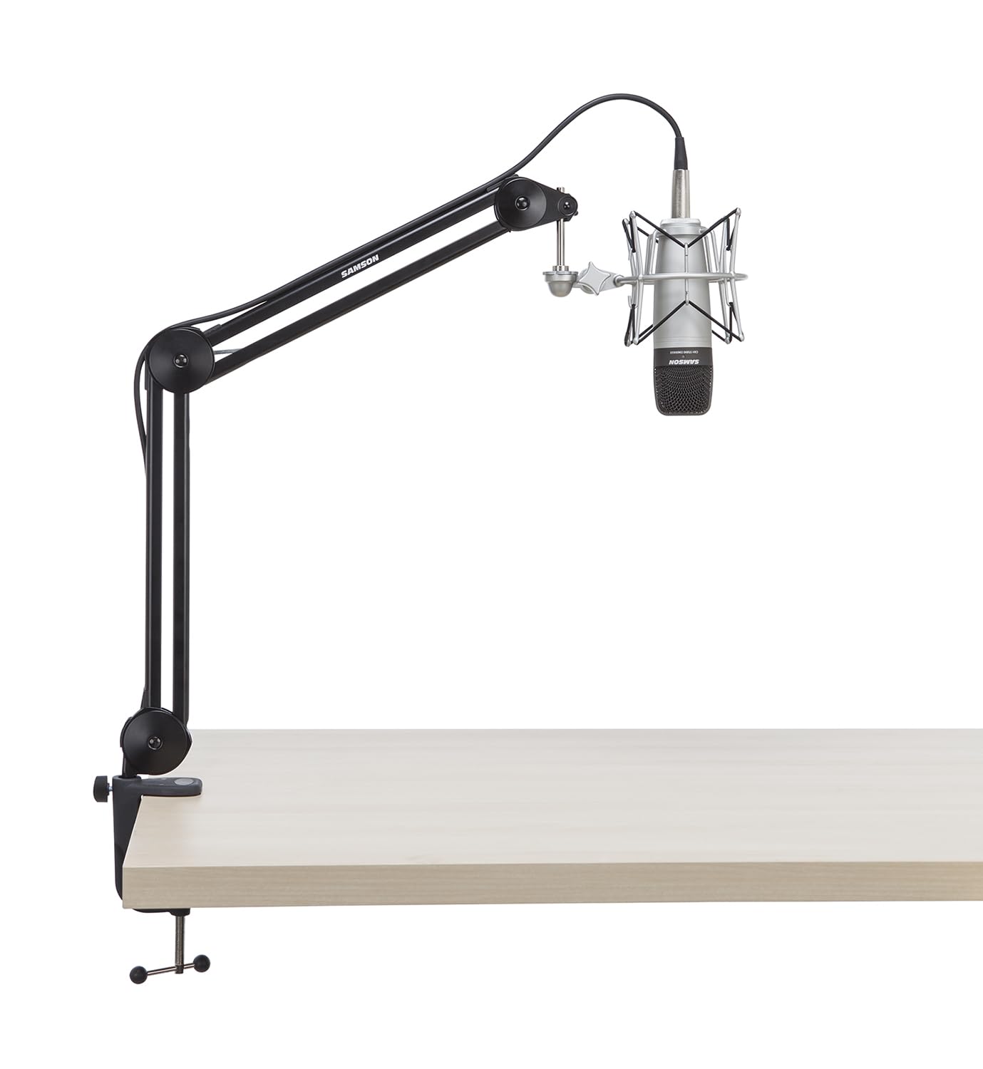 Samson MBA28 28" Microphone Boom Arm Studio Podcast USB Mic Stand w/Desk Clamp