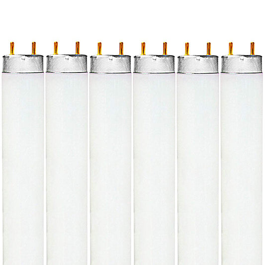 LUXRITE LR20730 (6-Pack) F32T8/841 32-Watt 4 FT T8 Fluorescent Tube Light Bulb, Cool White 4100K, 2800 Lumens, G13 Medium Bi-Pin Base