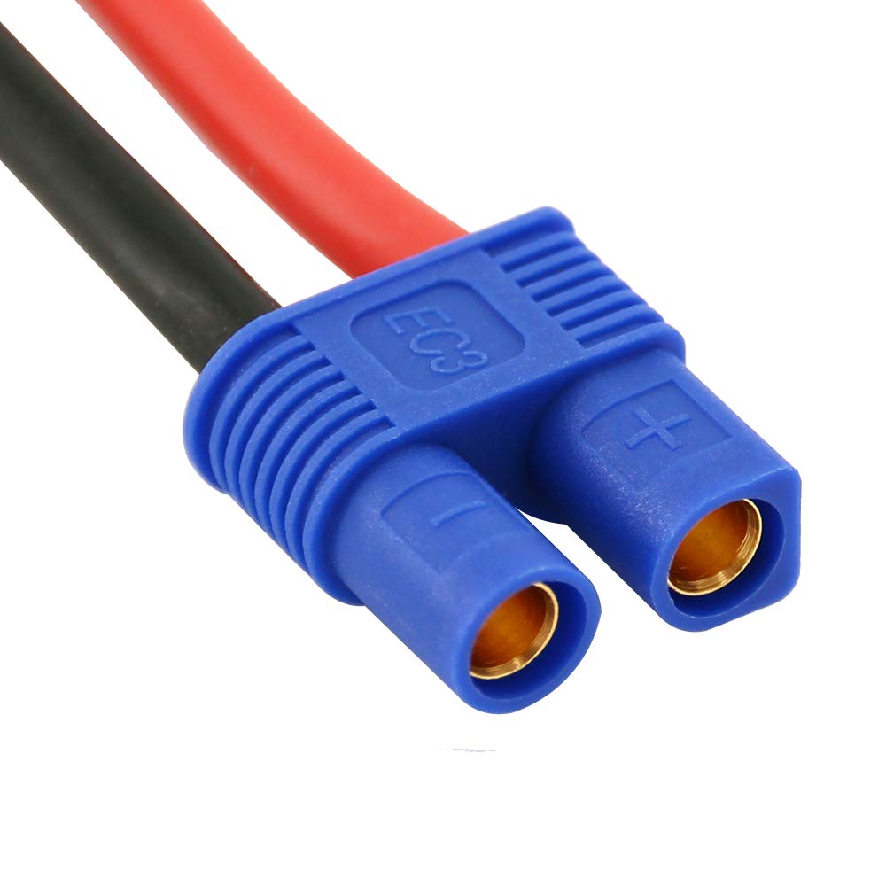 5pcs EC3 Style Female Connectors Adapters Cable with 10cm 14awg Silicone Wire(BDHI-23)